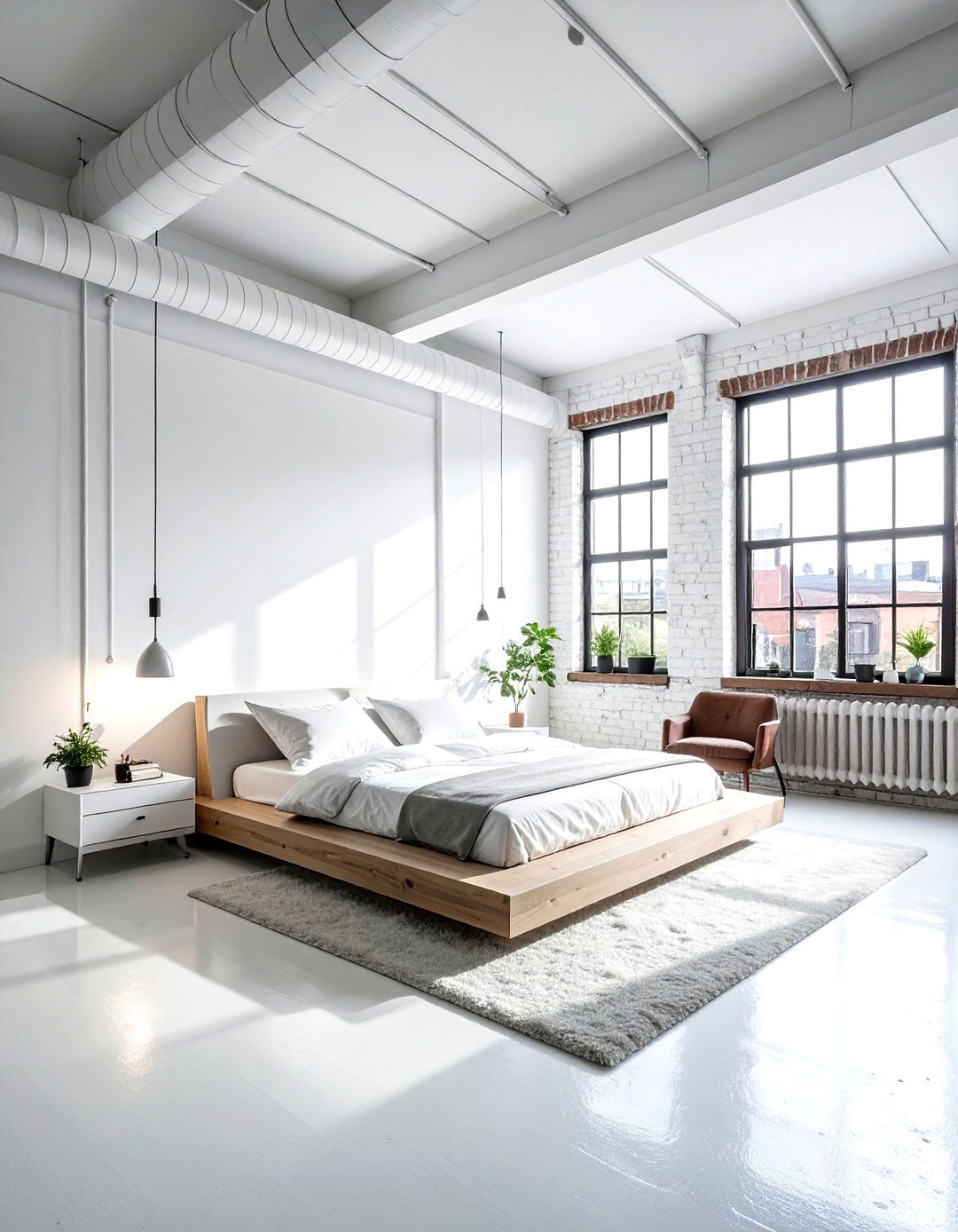 Modern White Loft Bedroom - 30 modern white bedroom ideas