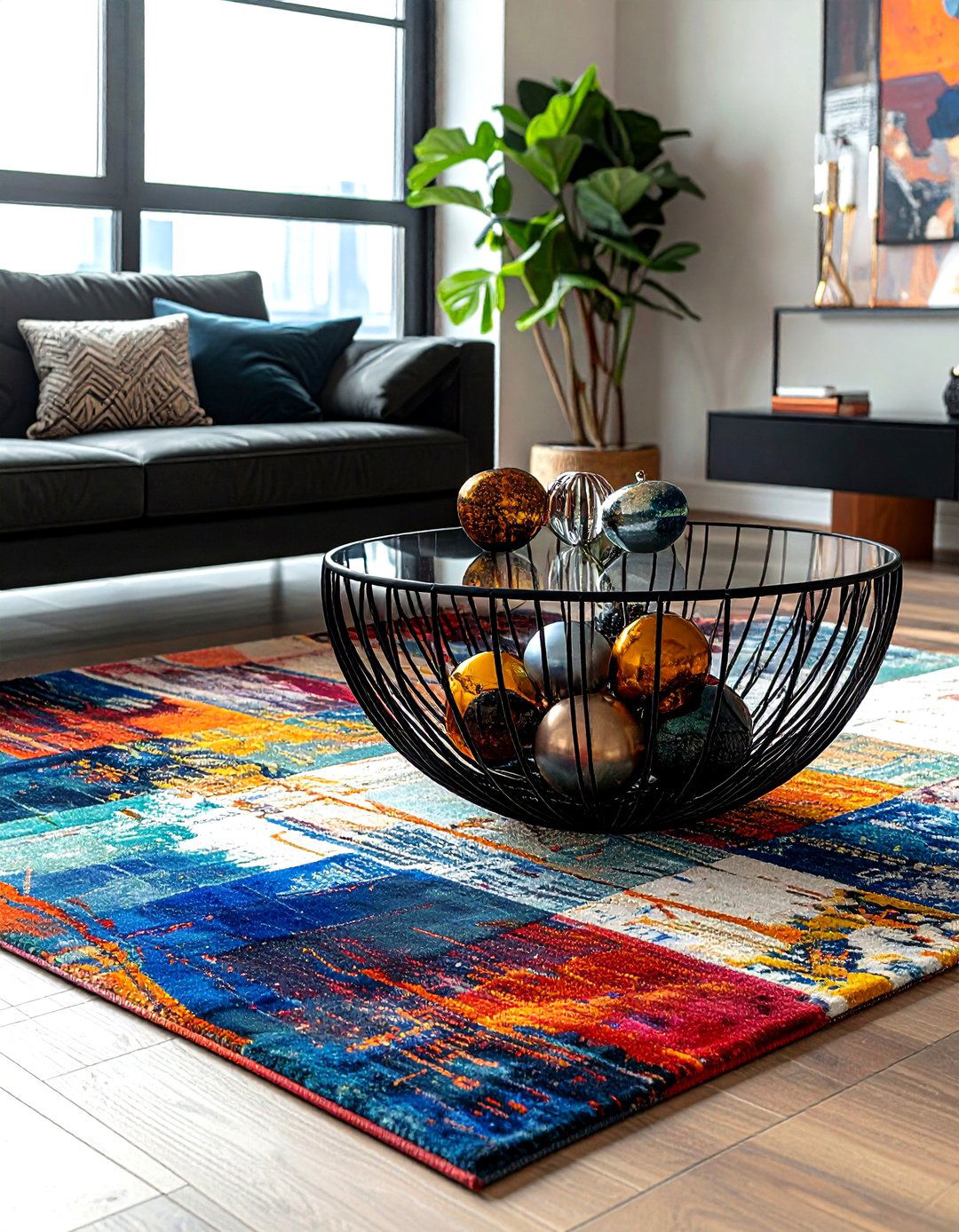 Modern Wire Bowl - 30 coffee table bowl ideas