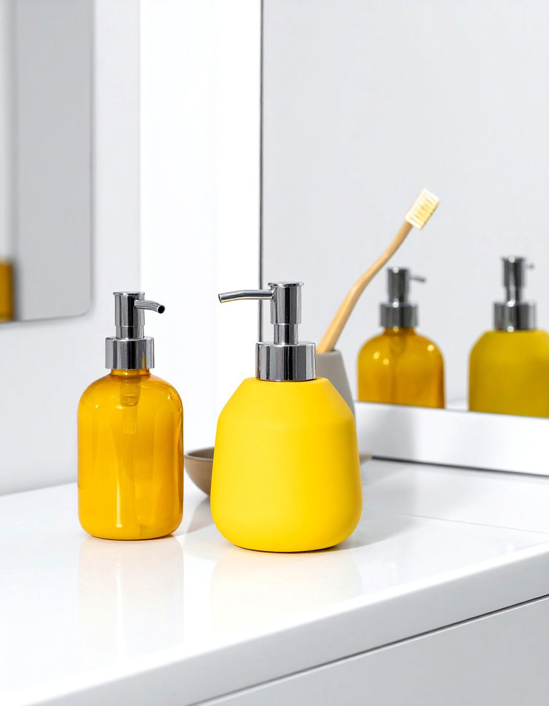 Modern Yellow Bathroom Accessories - 30 yellow bathroom ideas
