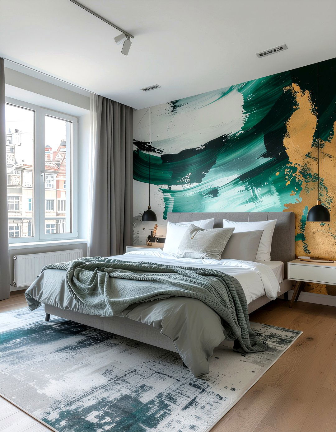 Modern abstract wallpaper - 30 bedroom peel and stick wallpapers