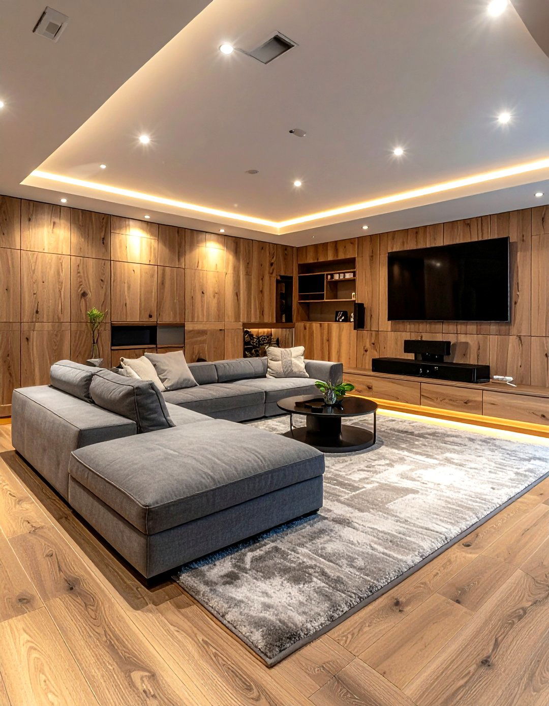 Modern basement lounge - 30 amazing decor ideas