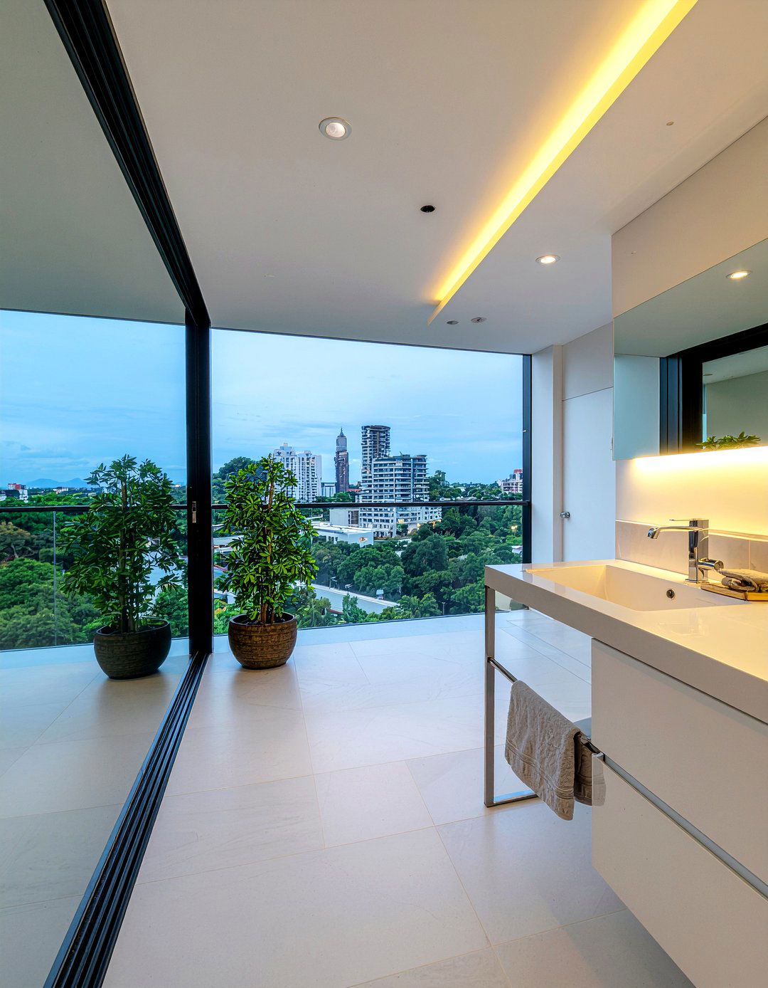 Modern bathroom french doors - 30 bathroom French door ideas