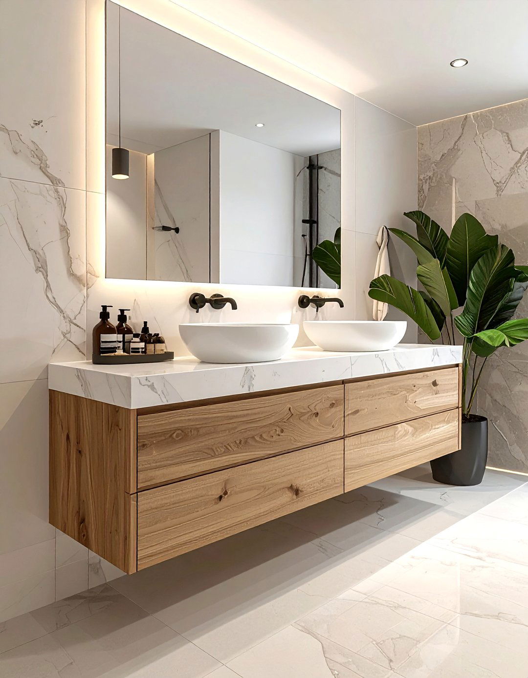 Modern bathroom vanity - 30 home styling ideas