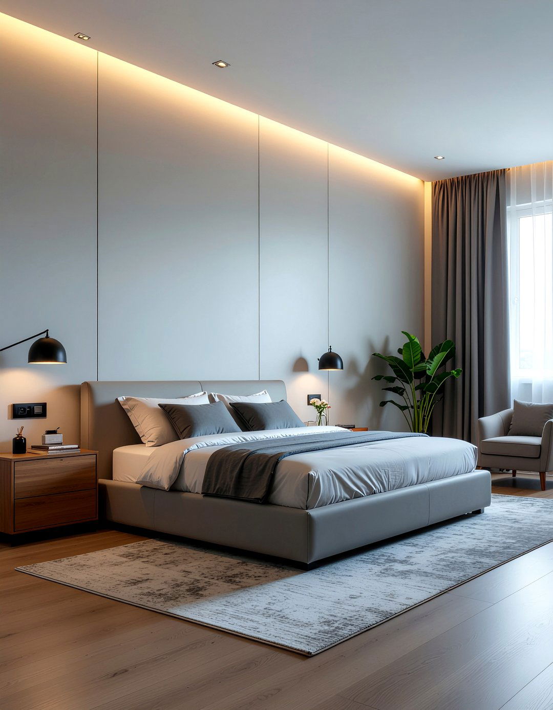 Modern bedroom partition - 30 bedroom half wall ideas