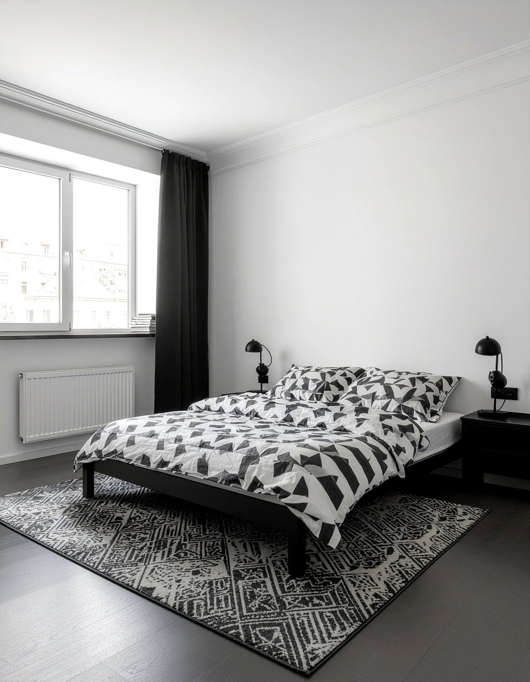 Modern black and white room - 30 teenage girl bedroom ideas