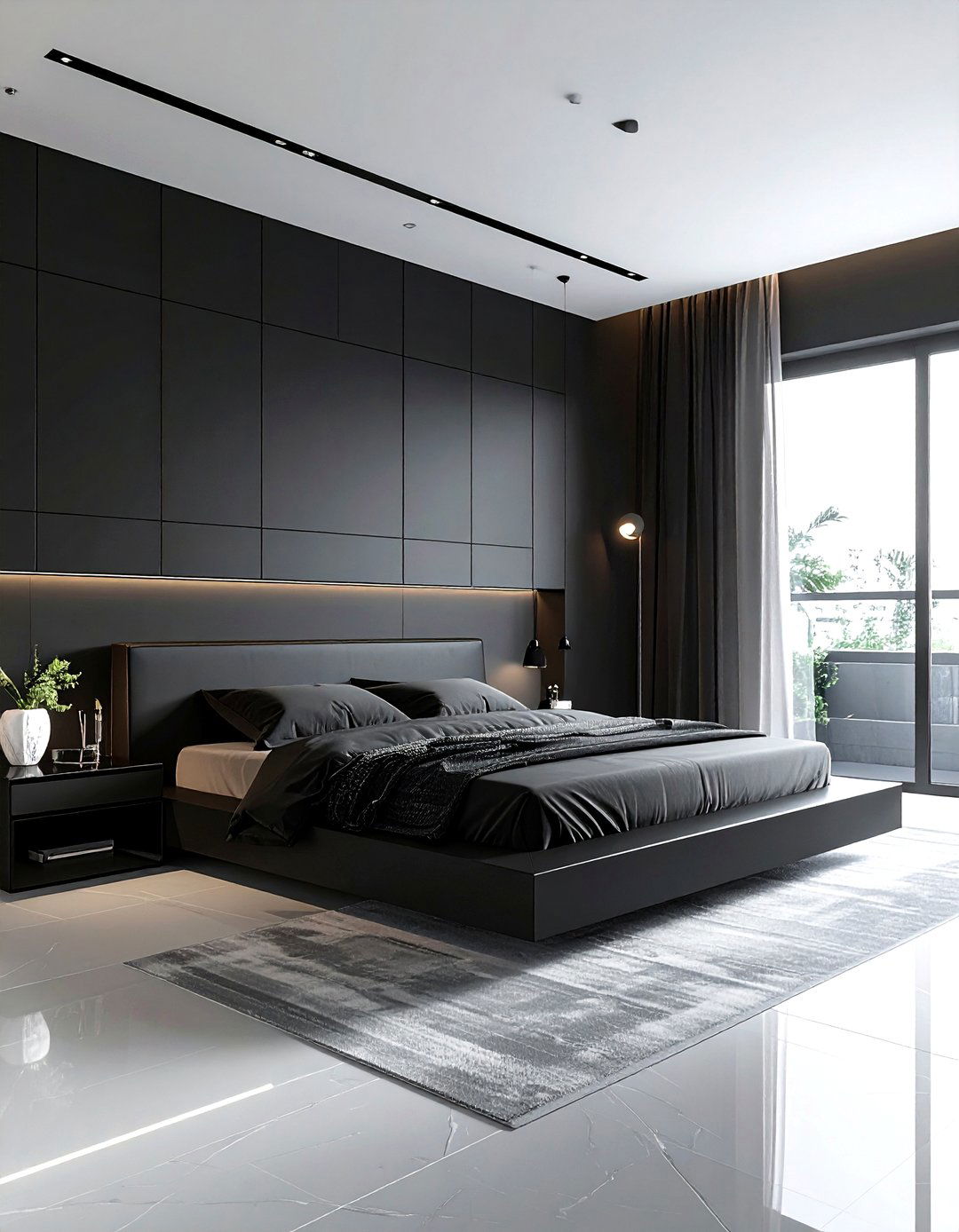 Modern black bedroom - 30 black bedroom ideas