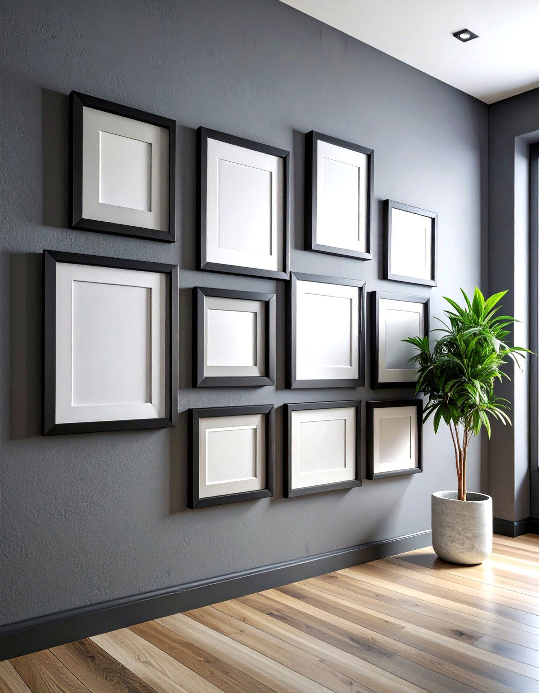 Modern black frames - 30 photo frame ideas