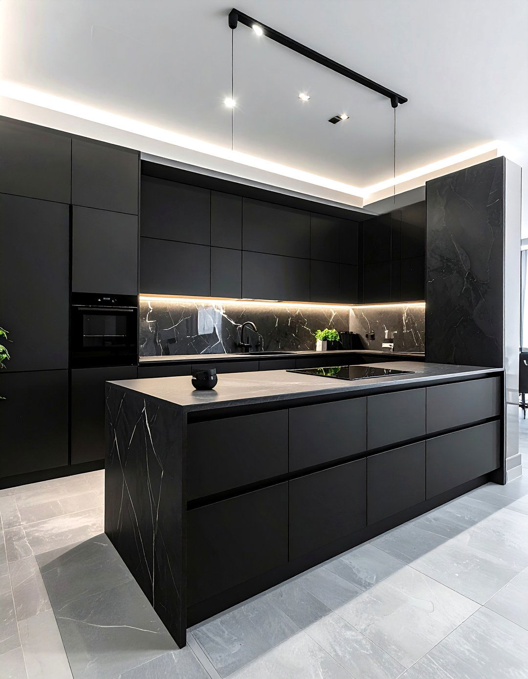 Modern black kitchen cabinets - 30 black kitchen cabinet ideas