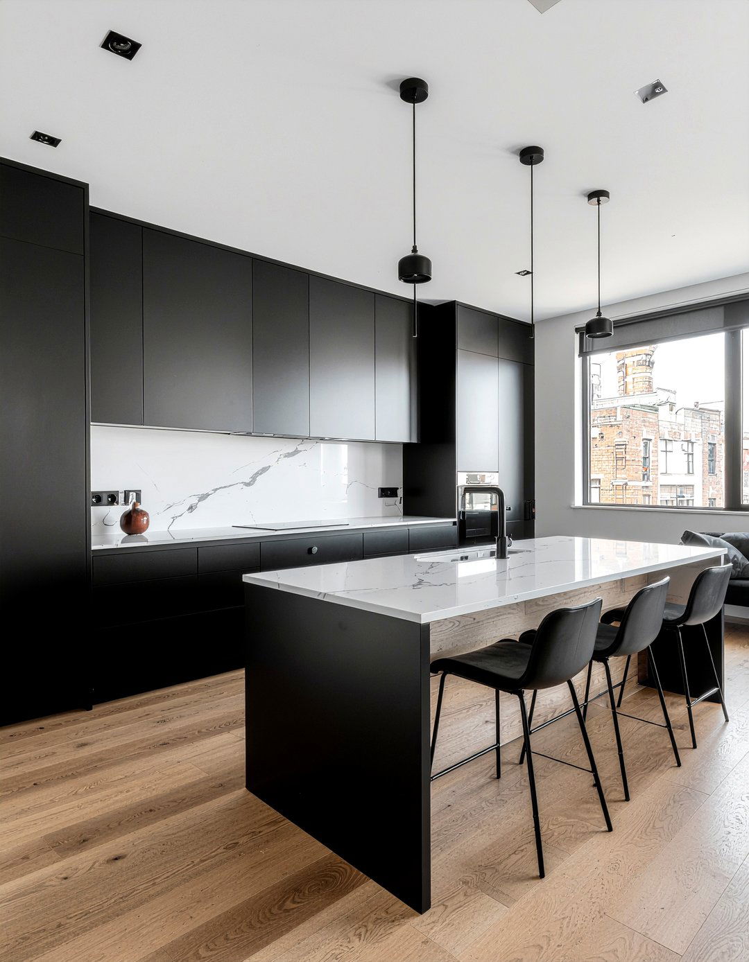 Modern black kitchen cabinets - 30 beautiful kitchen ideas