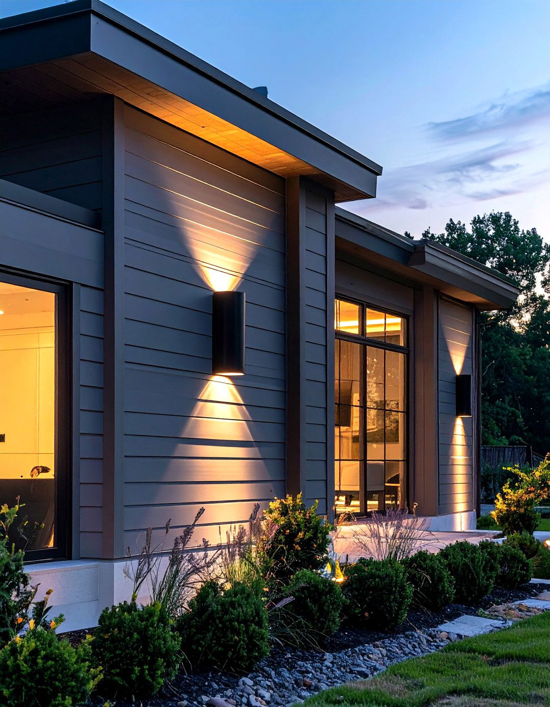 Modern black outdoor light fixtures - 30 outdoor lighting ideas