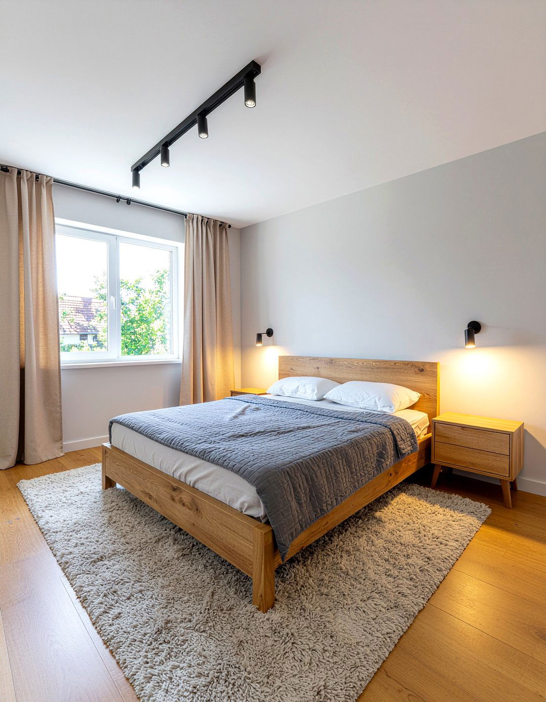 Modern black track lighting - 30 bedroom track lighting ideas