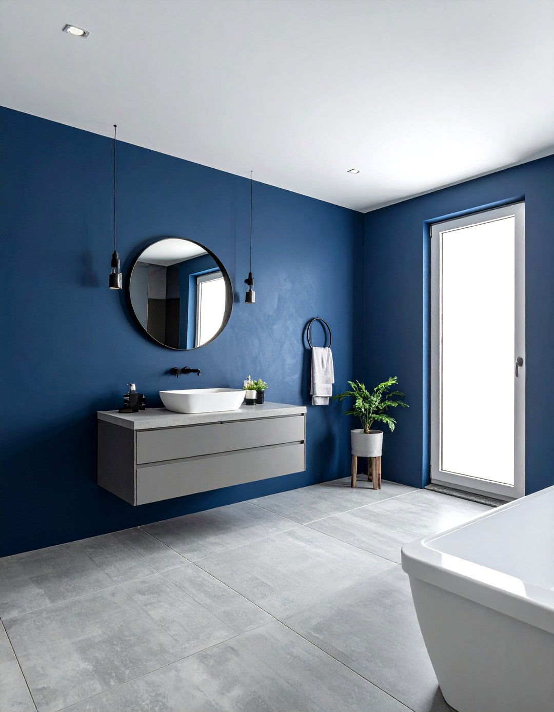 Modern blue and gray bathroom - 30 blue and gray bathroom ideas