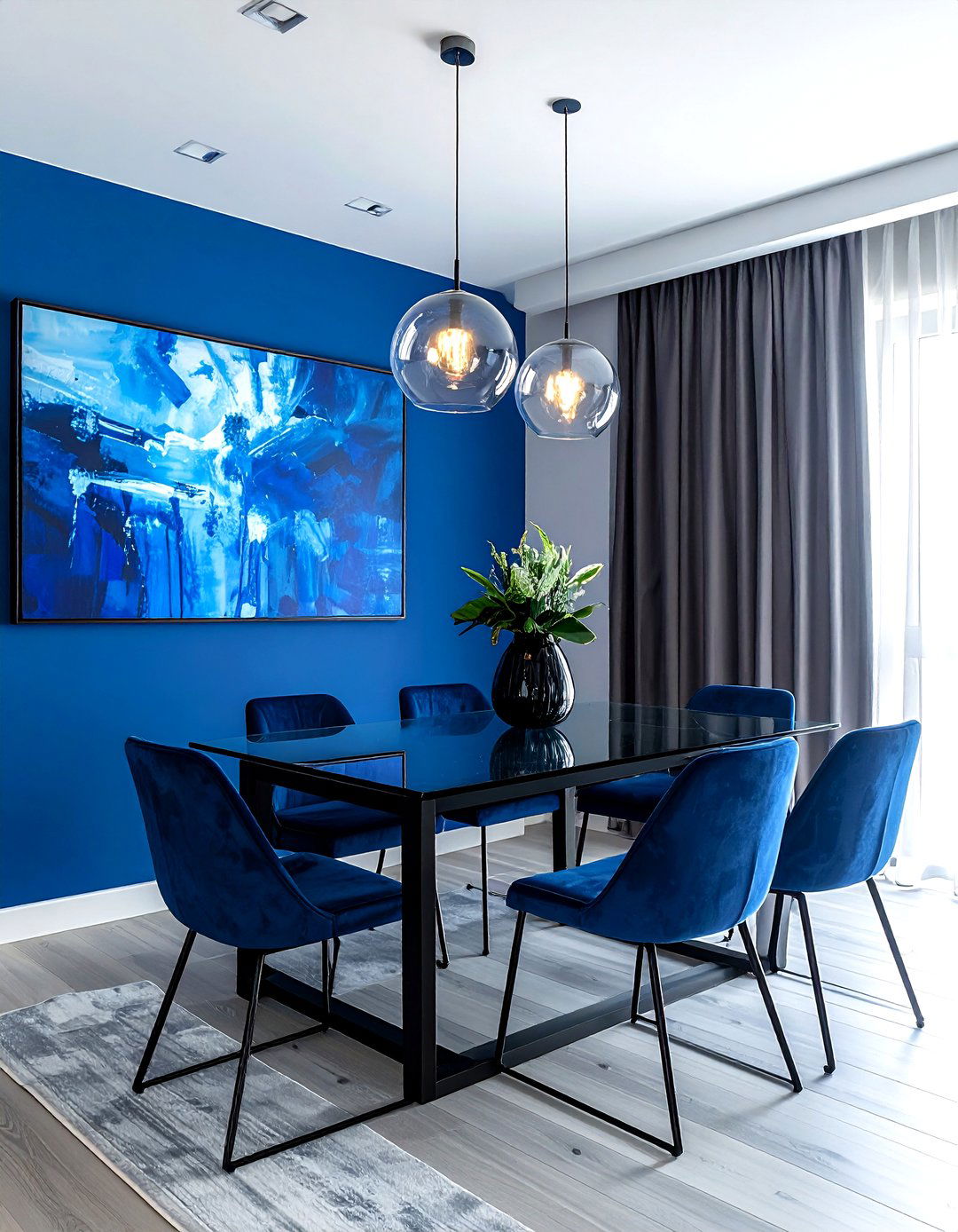 Modern blue dining room - 30 blue dining room ideas