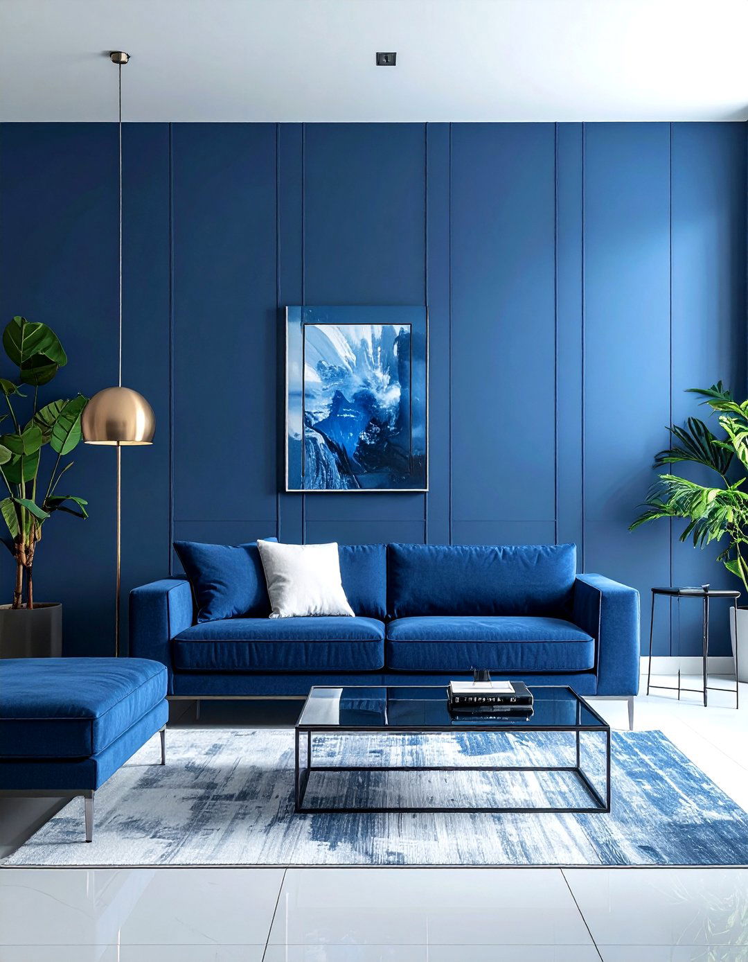 Modern blue living room - 30 blue living room ideas