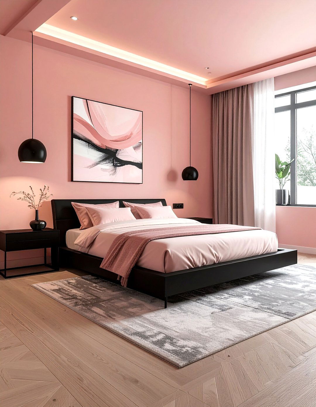 Modern blush master bedroom - 30 blush bedroom ideas
