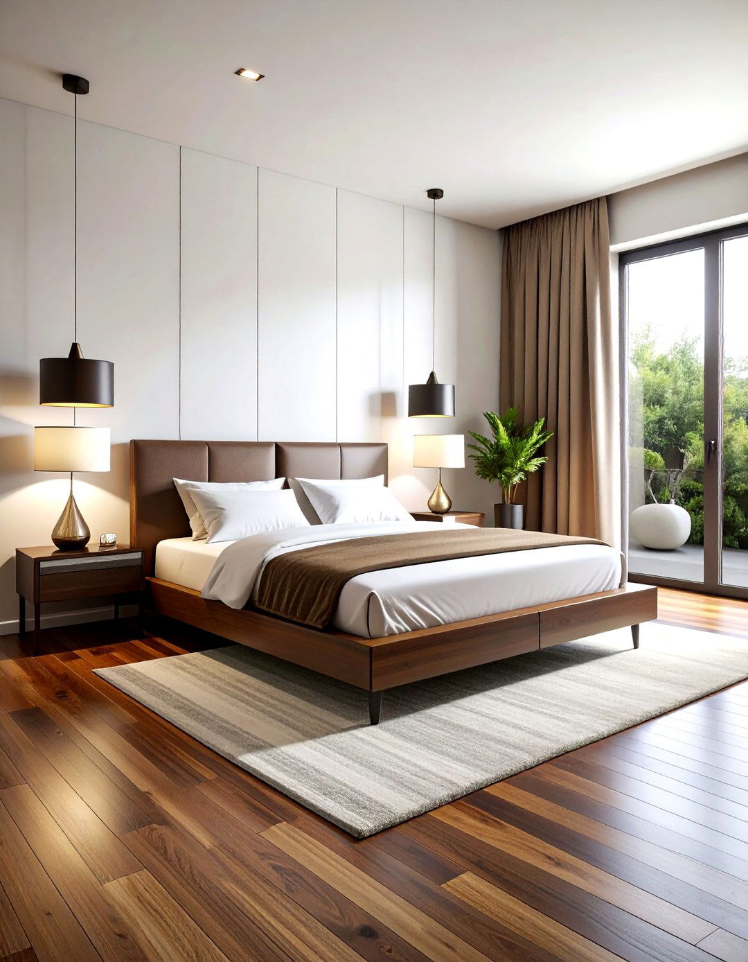 Modern brown and white bedroom - 30 brown and white bedroom ideas