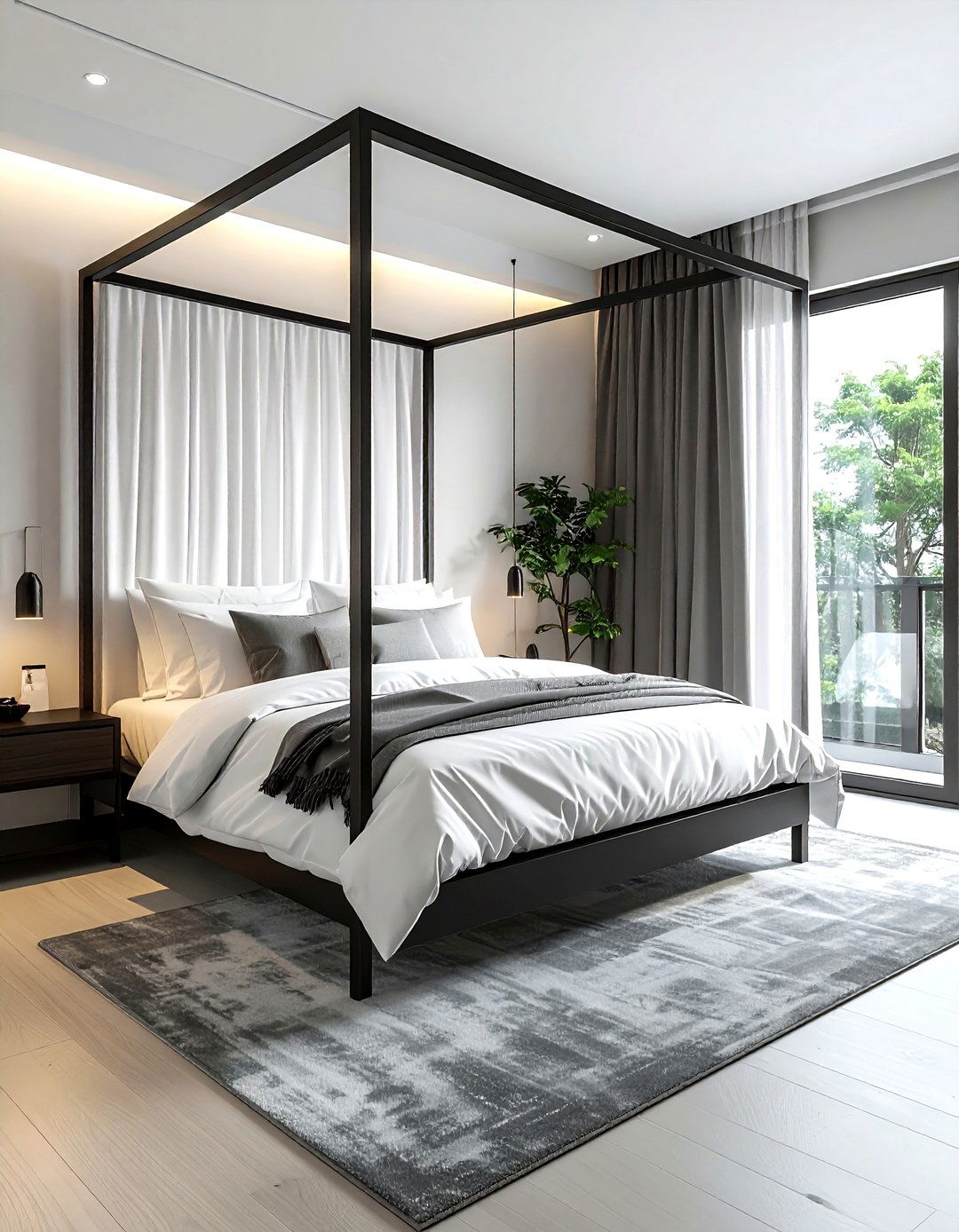 Modern canopy bed bedroom - 30 sumptuous decor ideas