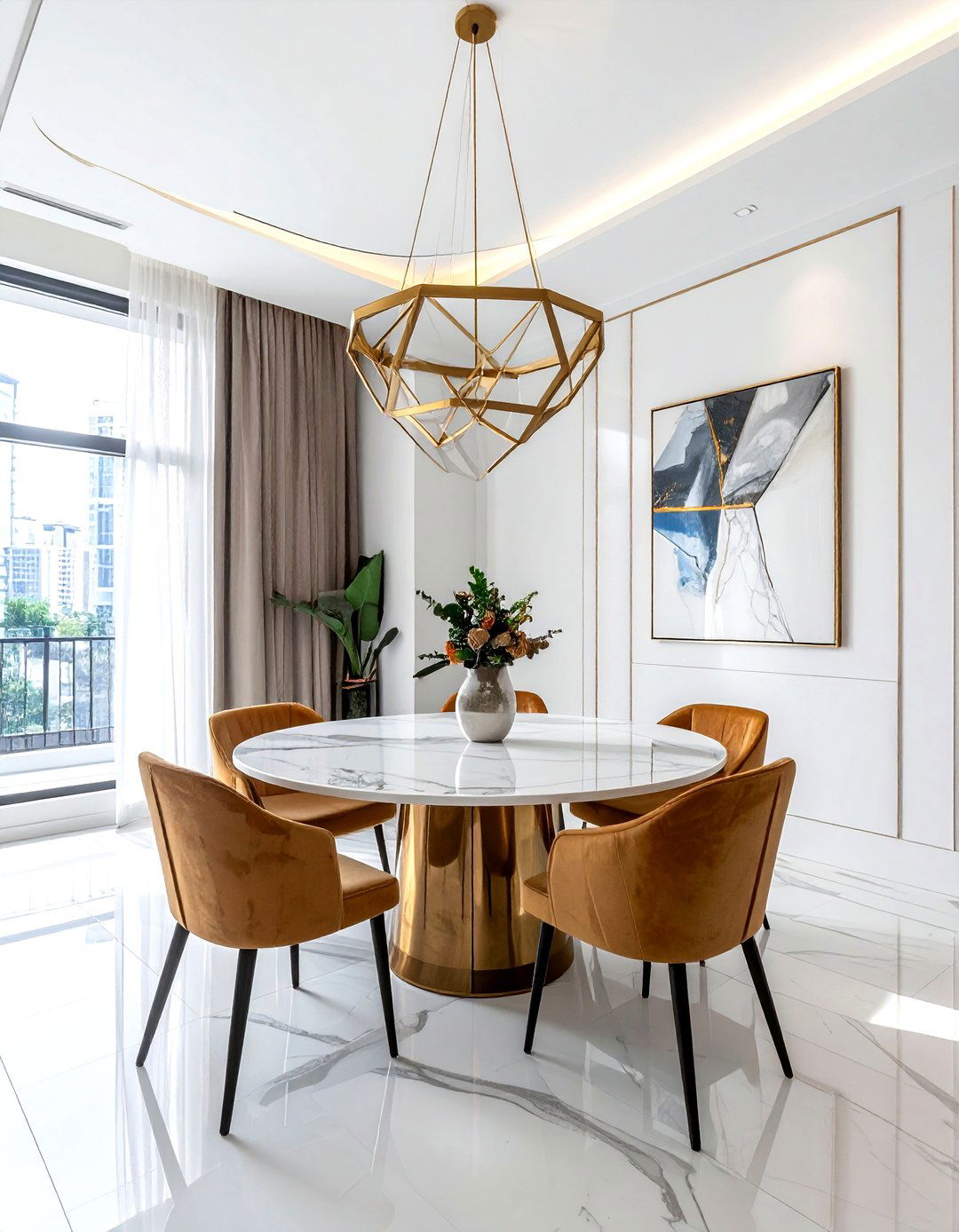 Modern chandelier dining room - 30 Tribeca dining room ideas