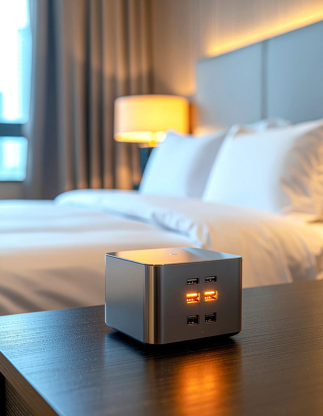 Modern charging hub for nightstand - 30 bedroom charging stations