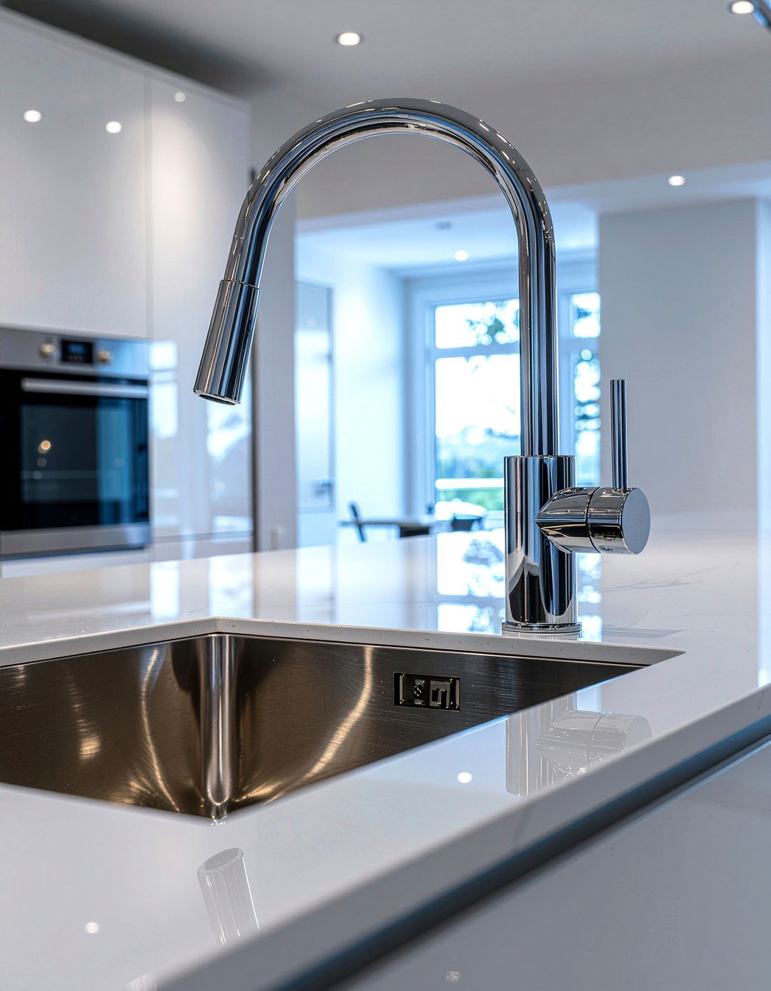 Modern chrome kitchen faucet - 30 chrome kitchen faucet ideas