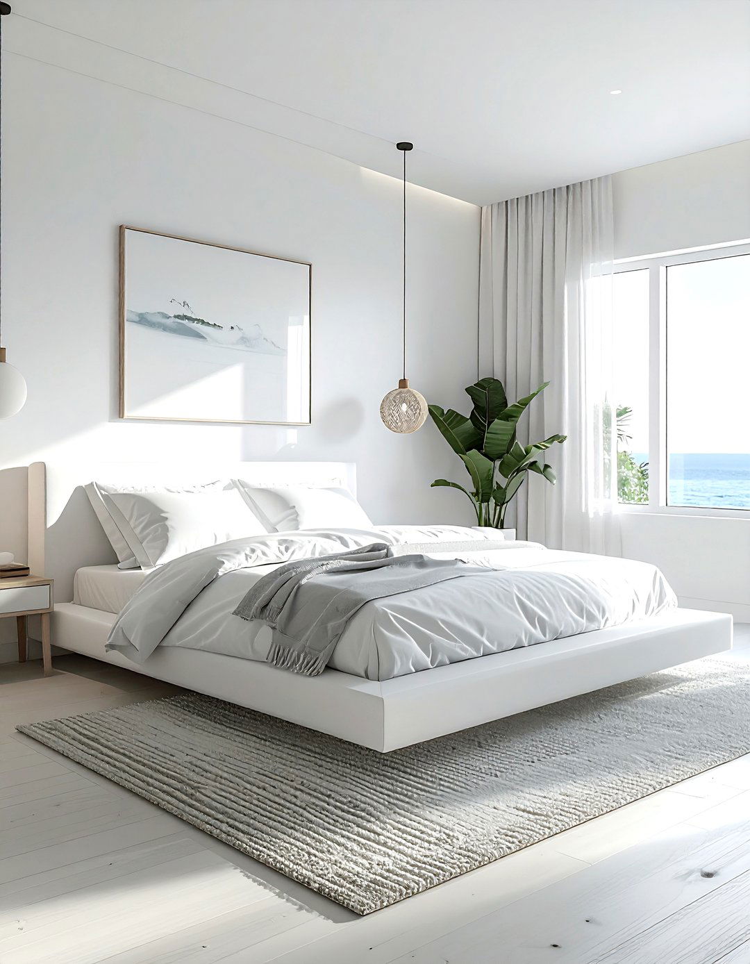 30 Peaceful Coastal White Bedroom Ideas for Coastal Living