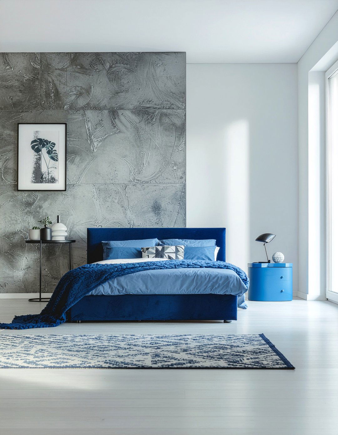 Modern cobalt blue bedroom - 30 cobalt bedroom ideas