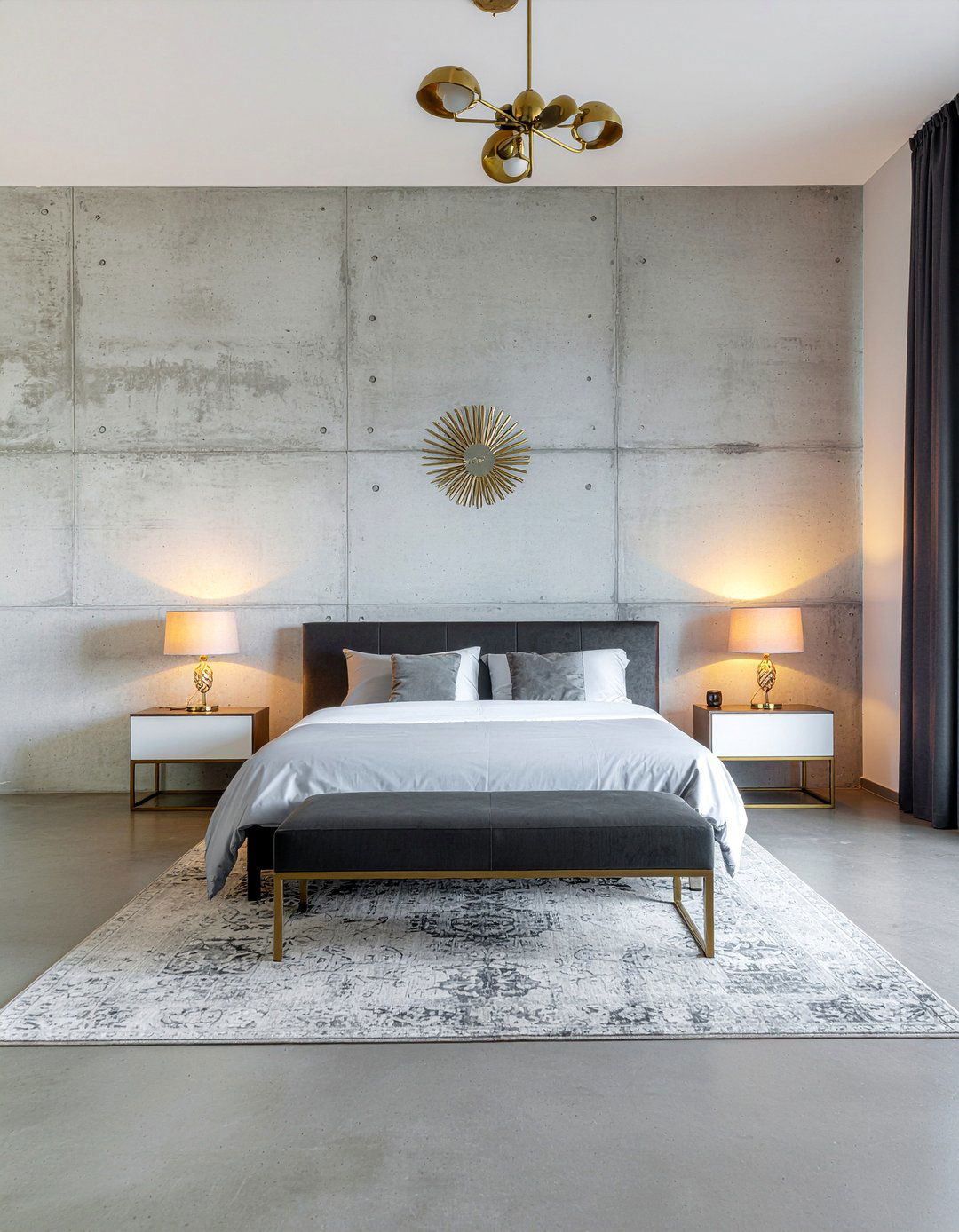 Modern concrete bedroom - 30 concrete bedroom ideas