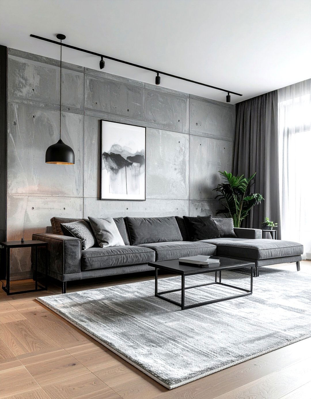 Modern concrete wall - 30 architect home decor ideas