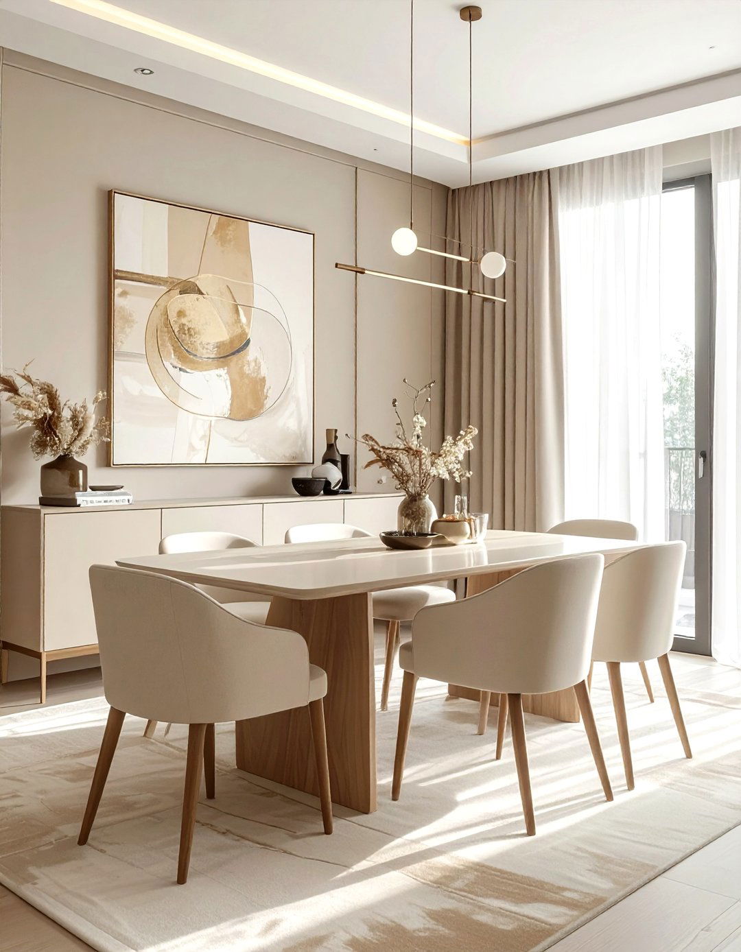 Modern cream dining room - 30 cream dining room ideas