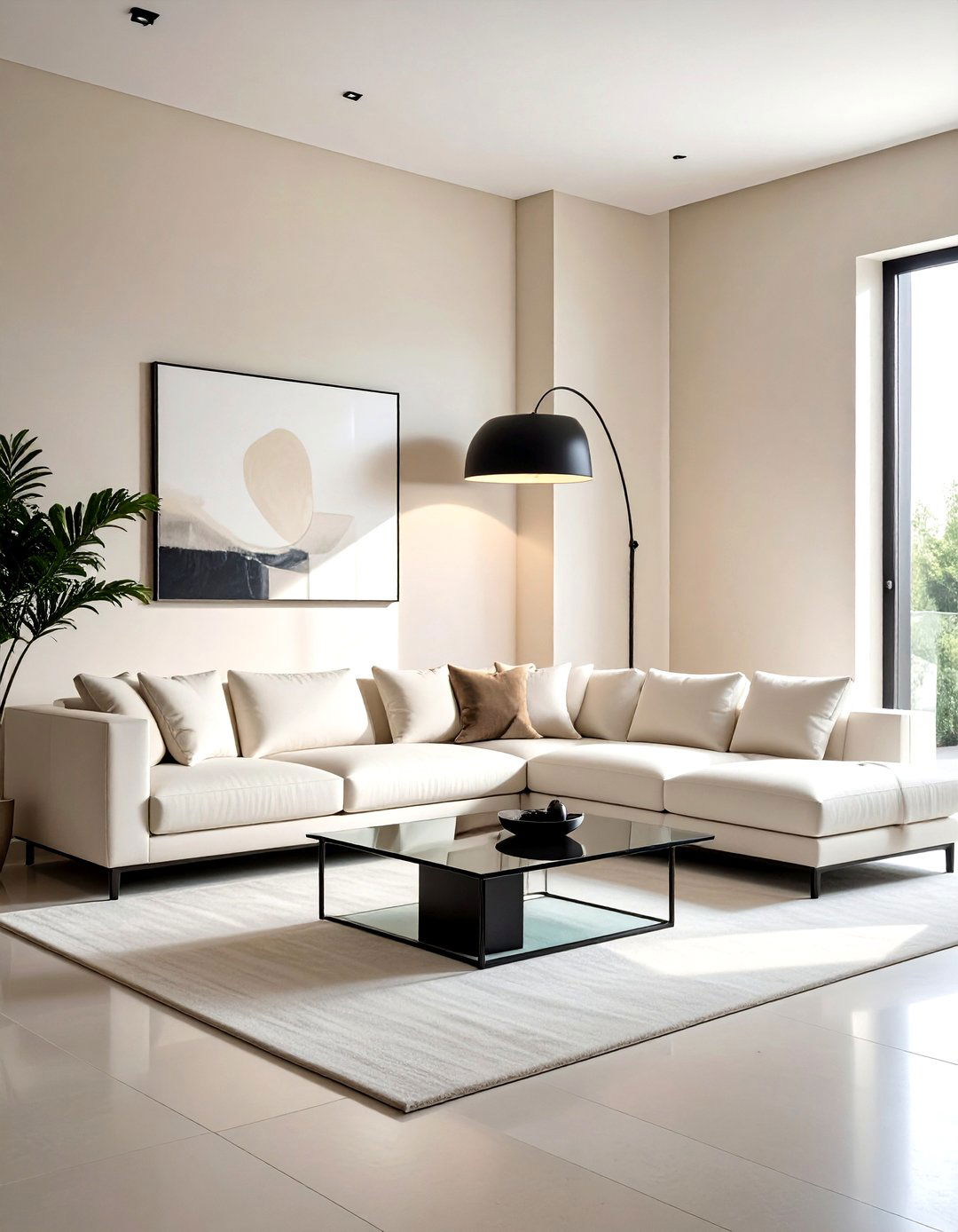 Modern cream living room - 30 warm cream living room ideas