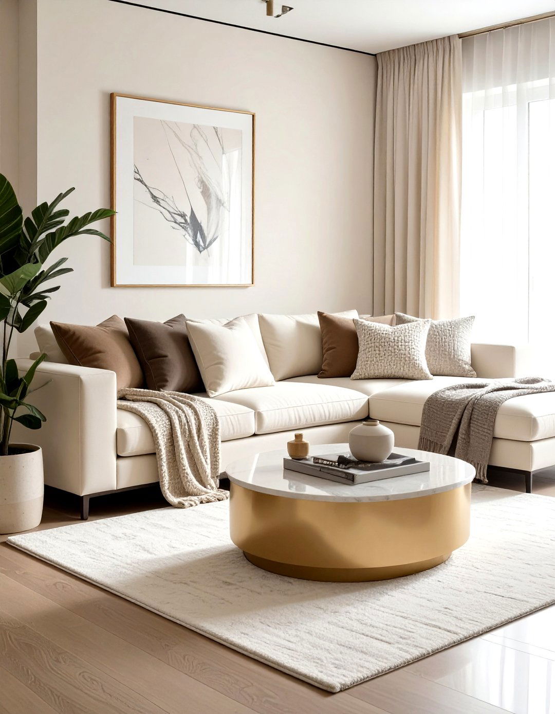 Modern cream sofa styling - 30 modern cream living room ideas