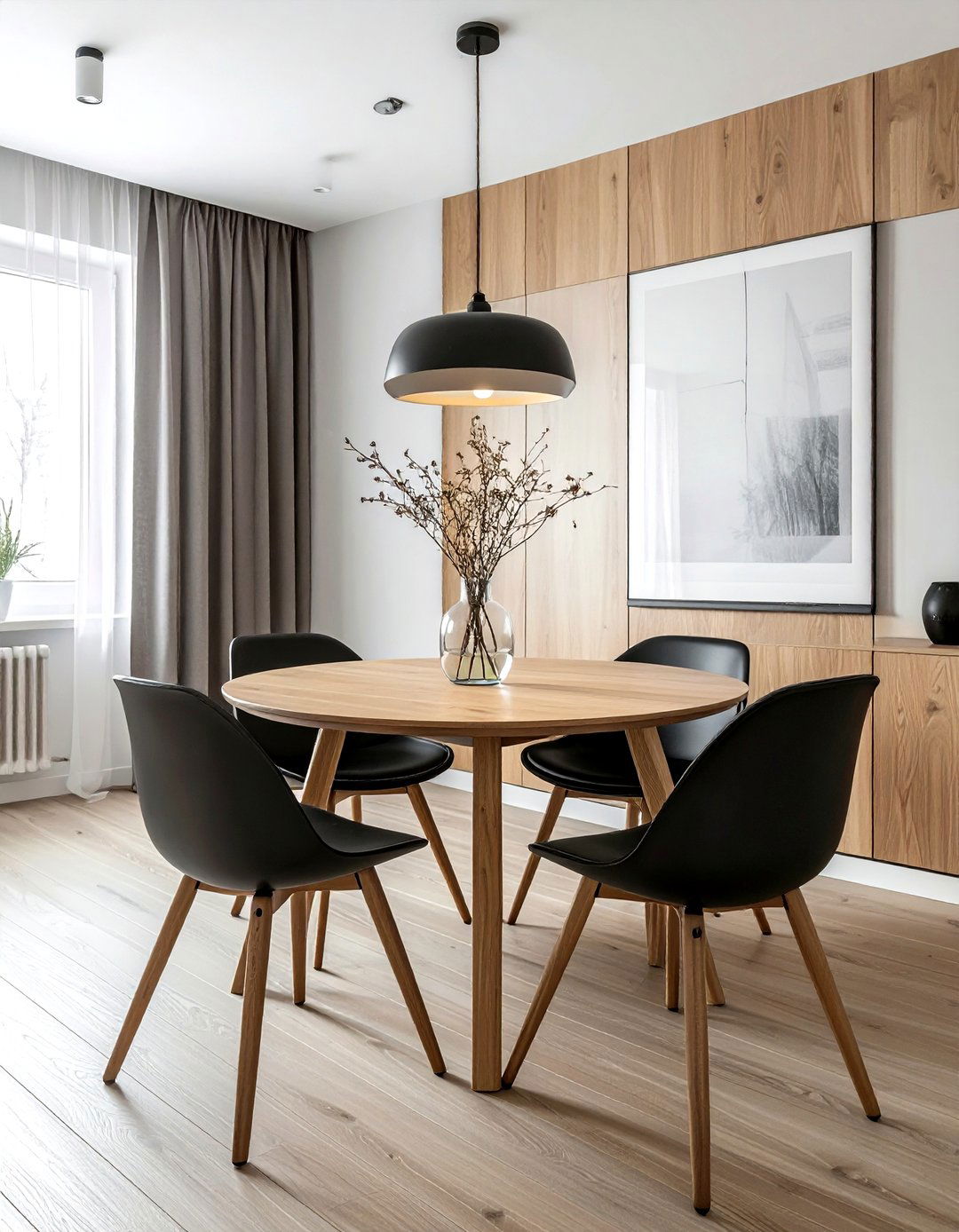 Modern dining area - 30 Scandinavian minimalist decor ideas