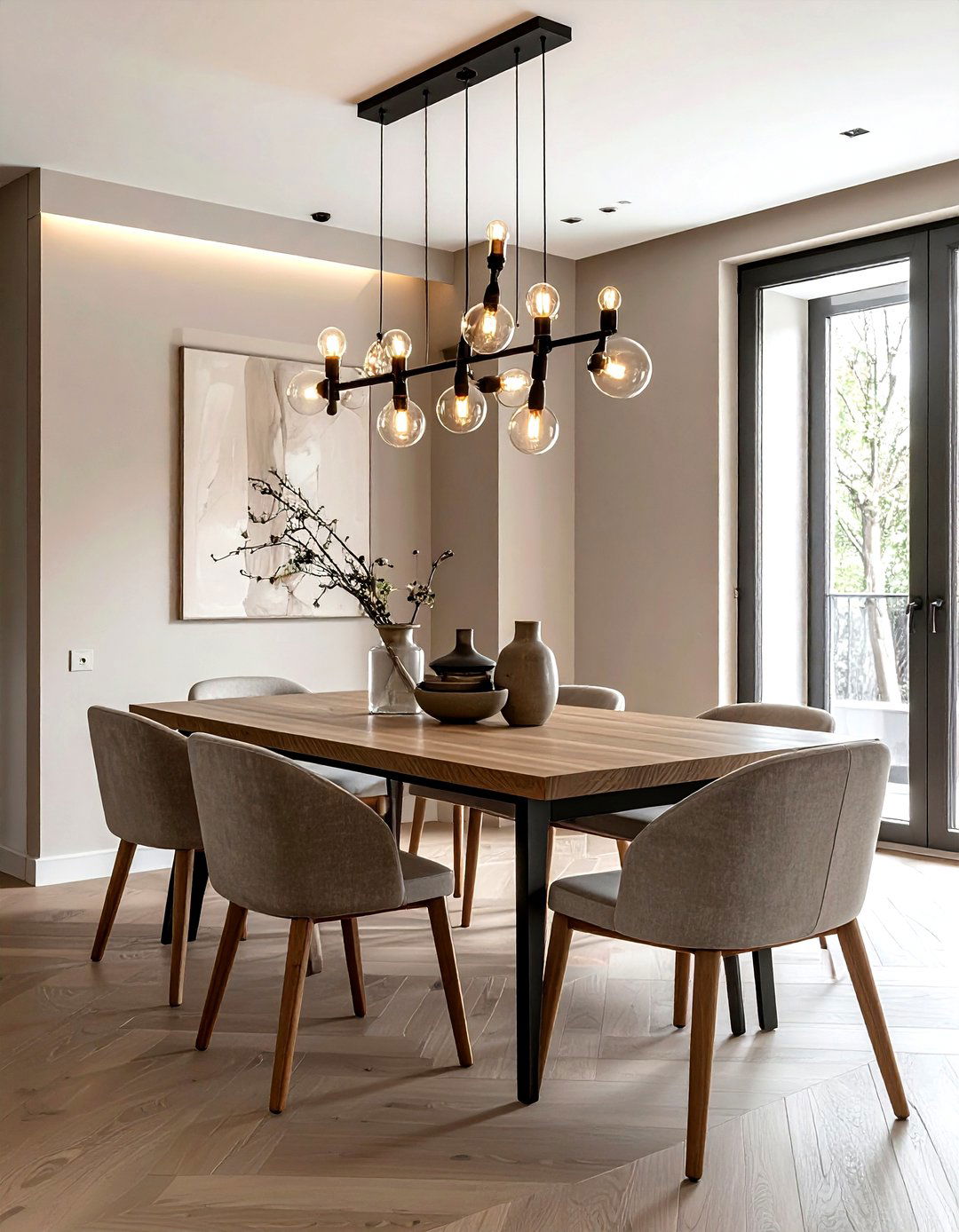 Modern dining room chandelier - 30 dining room lamp ideas