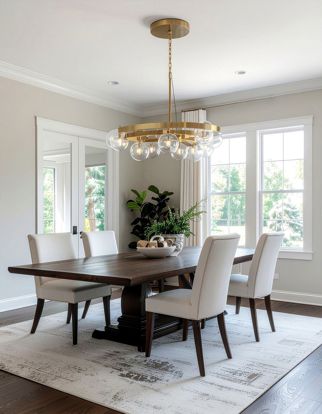 Modern dining room chandelier - 30 dining room refresh ideas