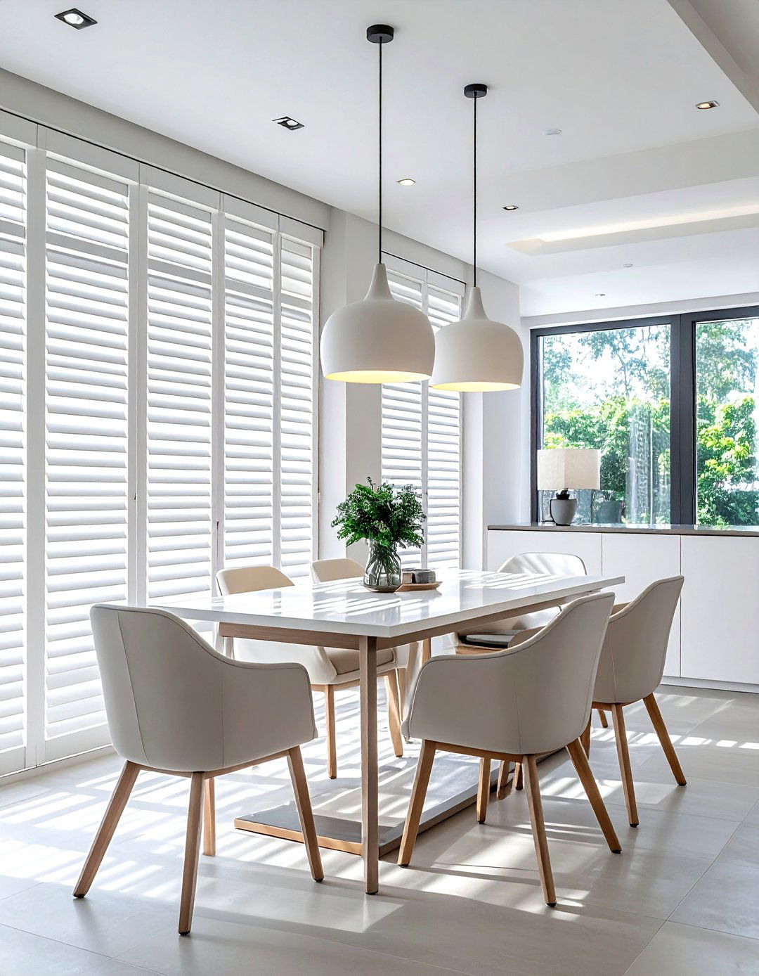 Modern dining room shutters - 30 dining room shutter ideas