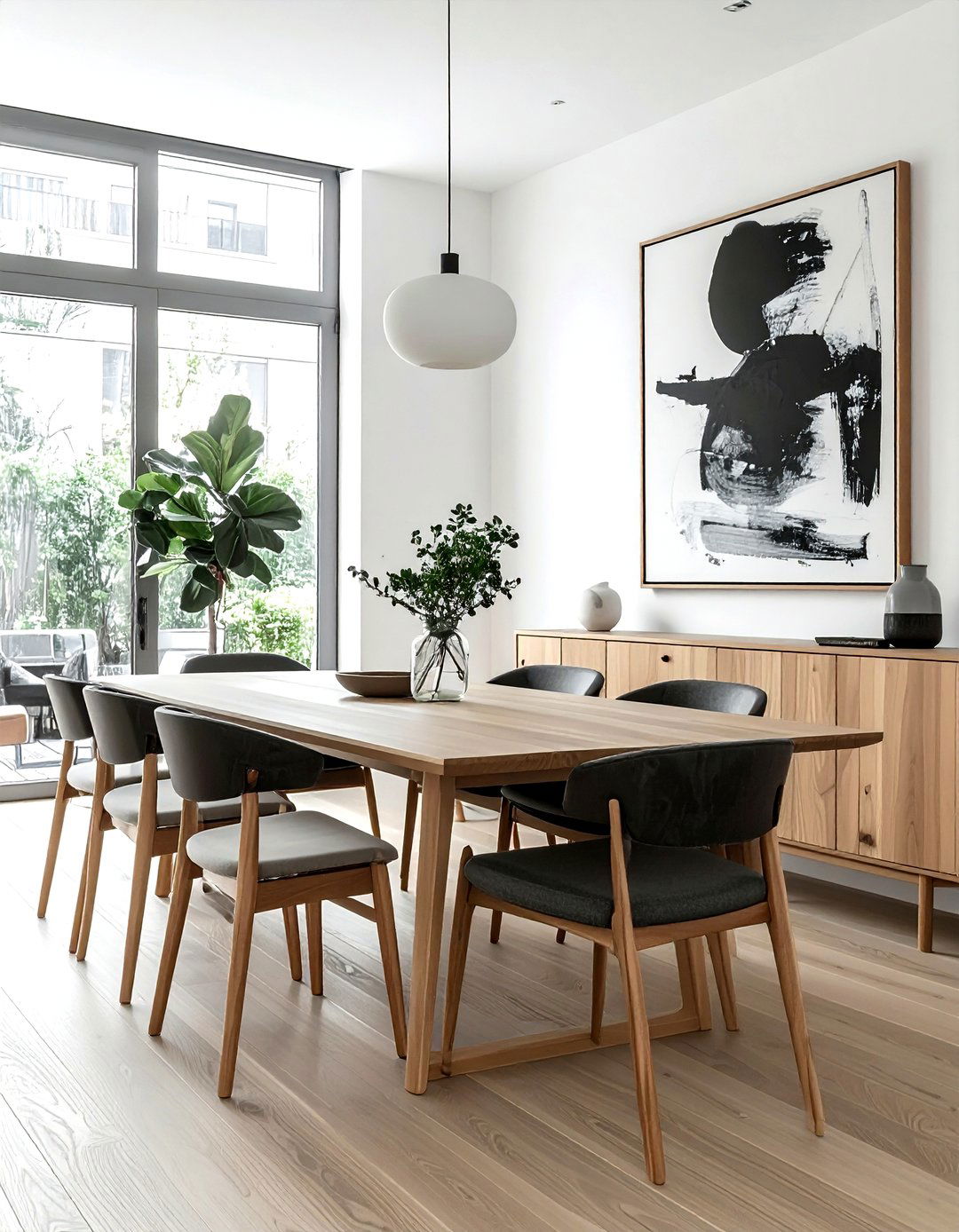 Modern dining wall art - 30 Finnish dining room ideas