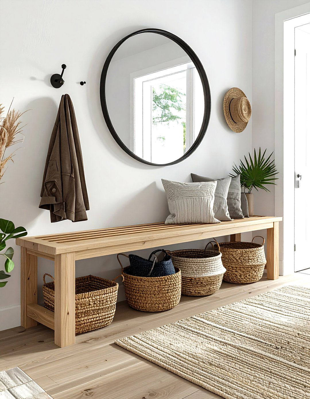 Modern entryway bench - 30 incredible decor ideas