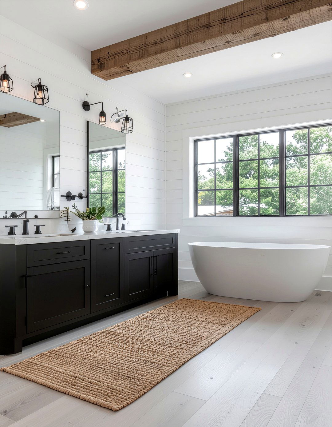 Modern farmhouse bathroom - 30 lake house bathroom ideas