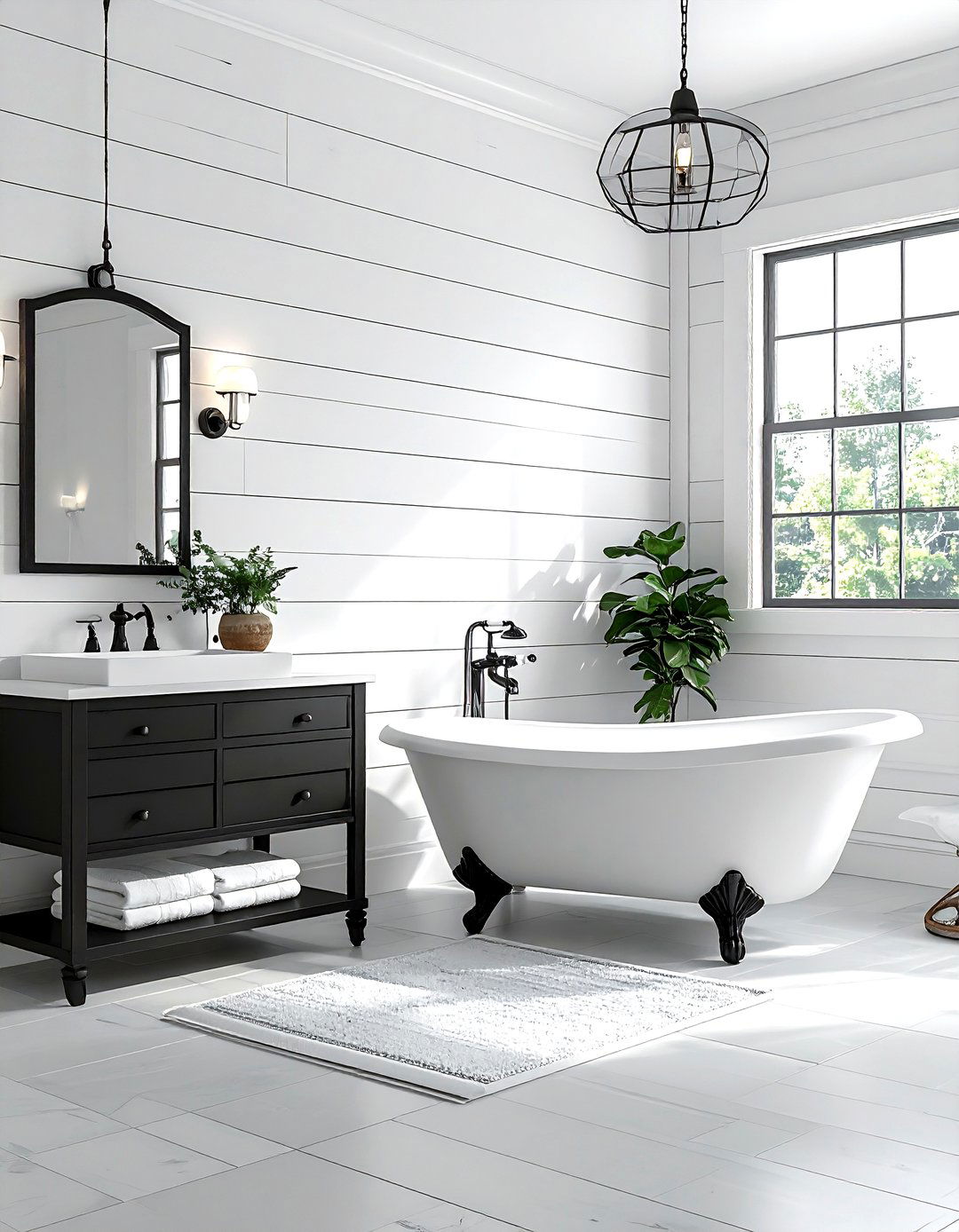 Modern farmhouse bathroom - 30 sophisticated bathroom ideas