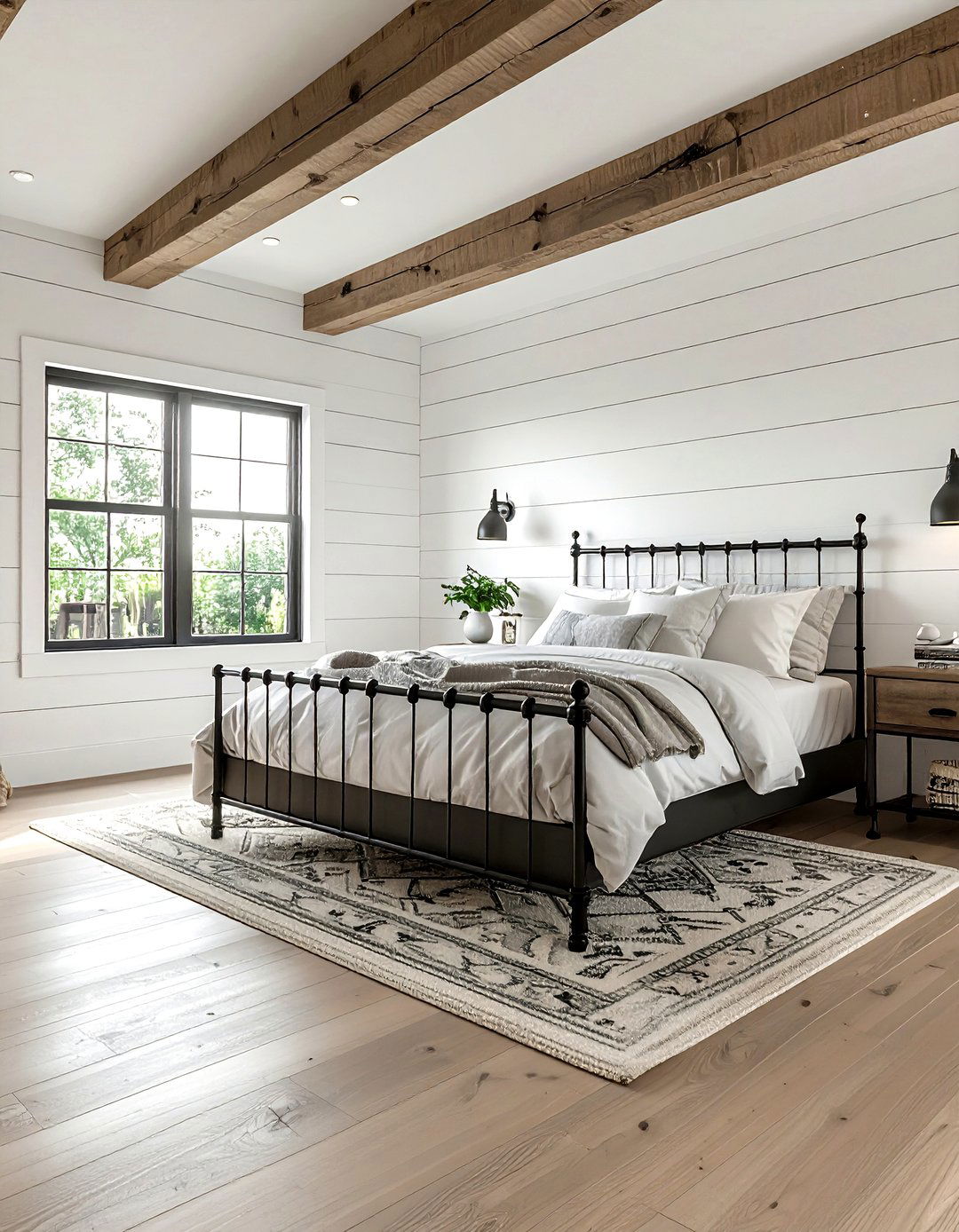 Modern farmhouse bedroom - 30 bright bedroom ideas