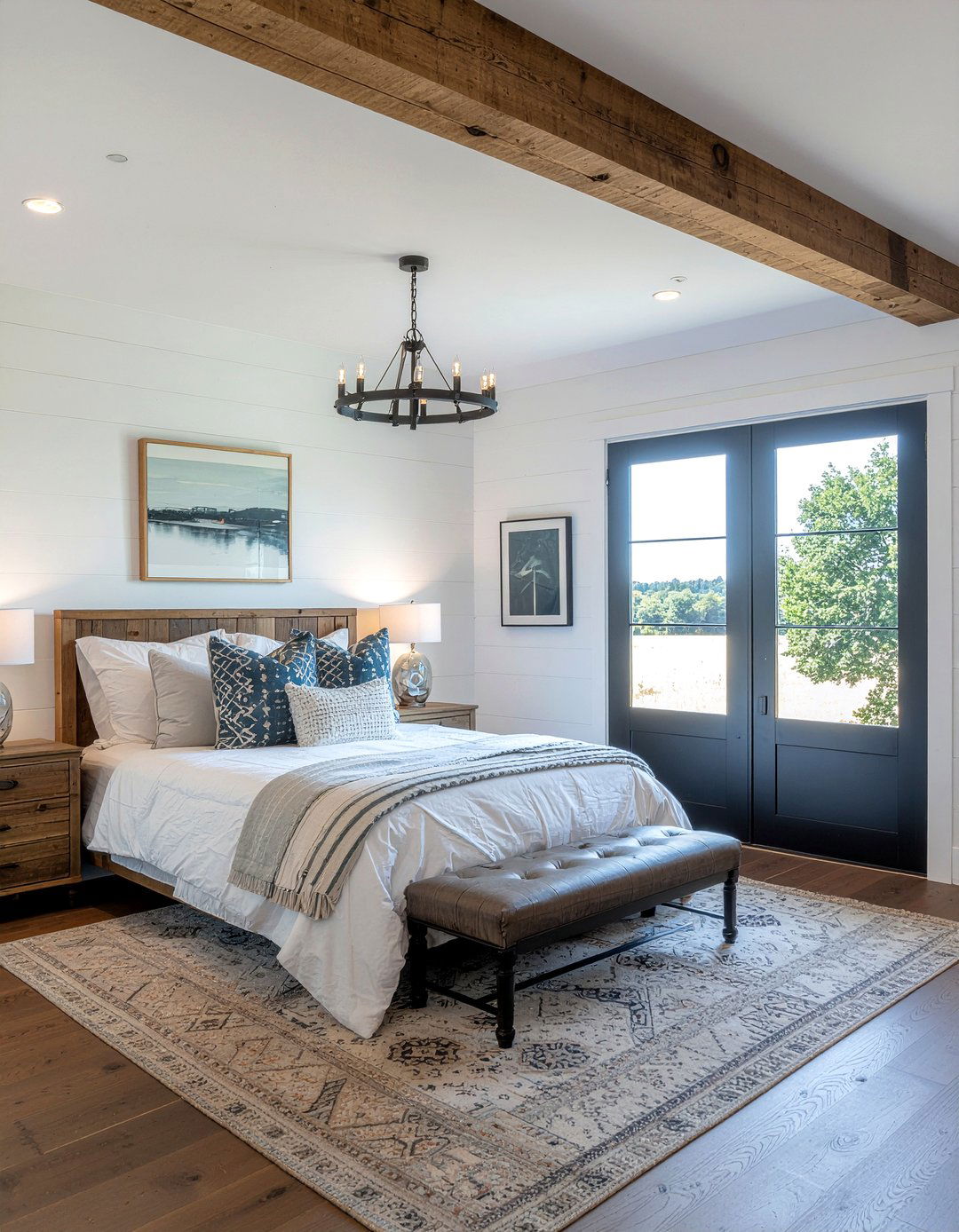 Modern farmhouse bedroom shiplap - 30 bedroom shiplap walls