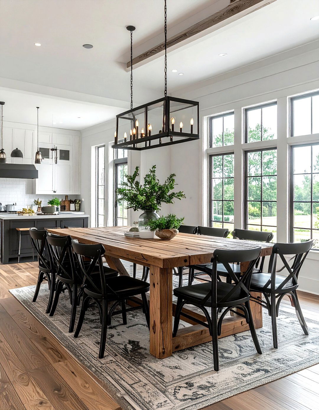 Modern farmhouse dining room - 30 cool dining room ideas