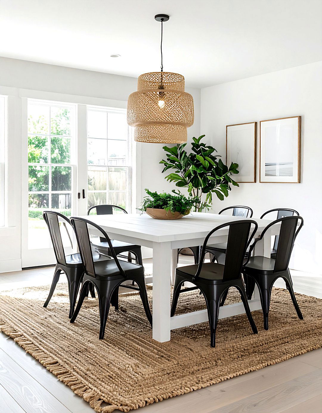 Modern farmhouse dining room - 30 cozy dining room settings
