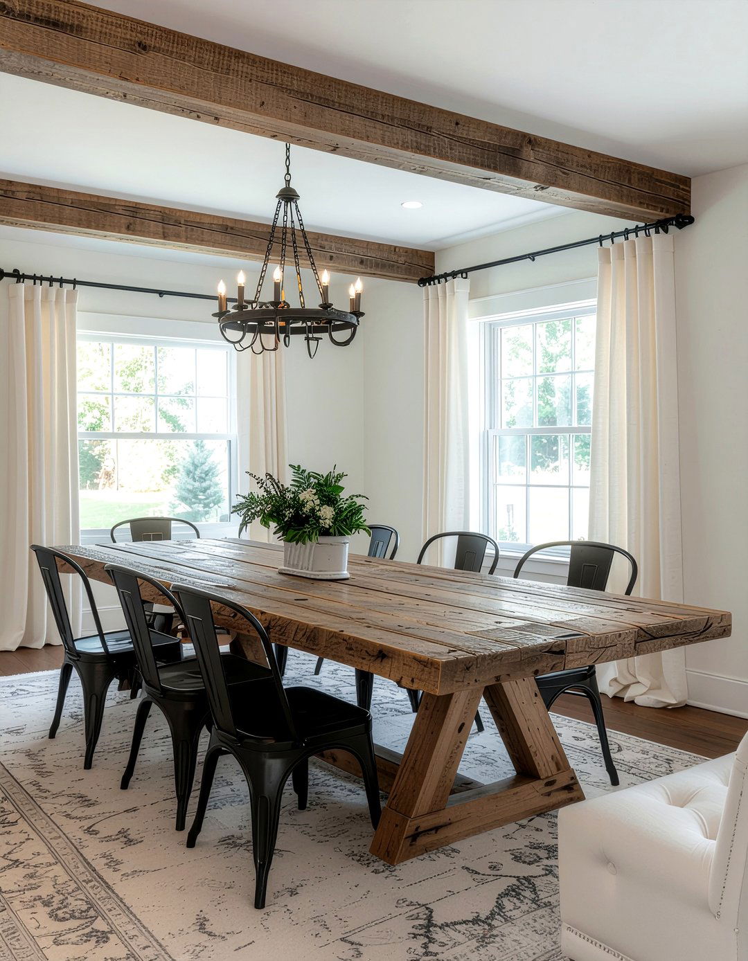 Modern farmhouse dining room - 30 dining room goals ideas