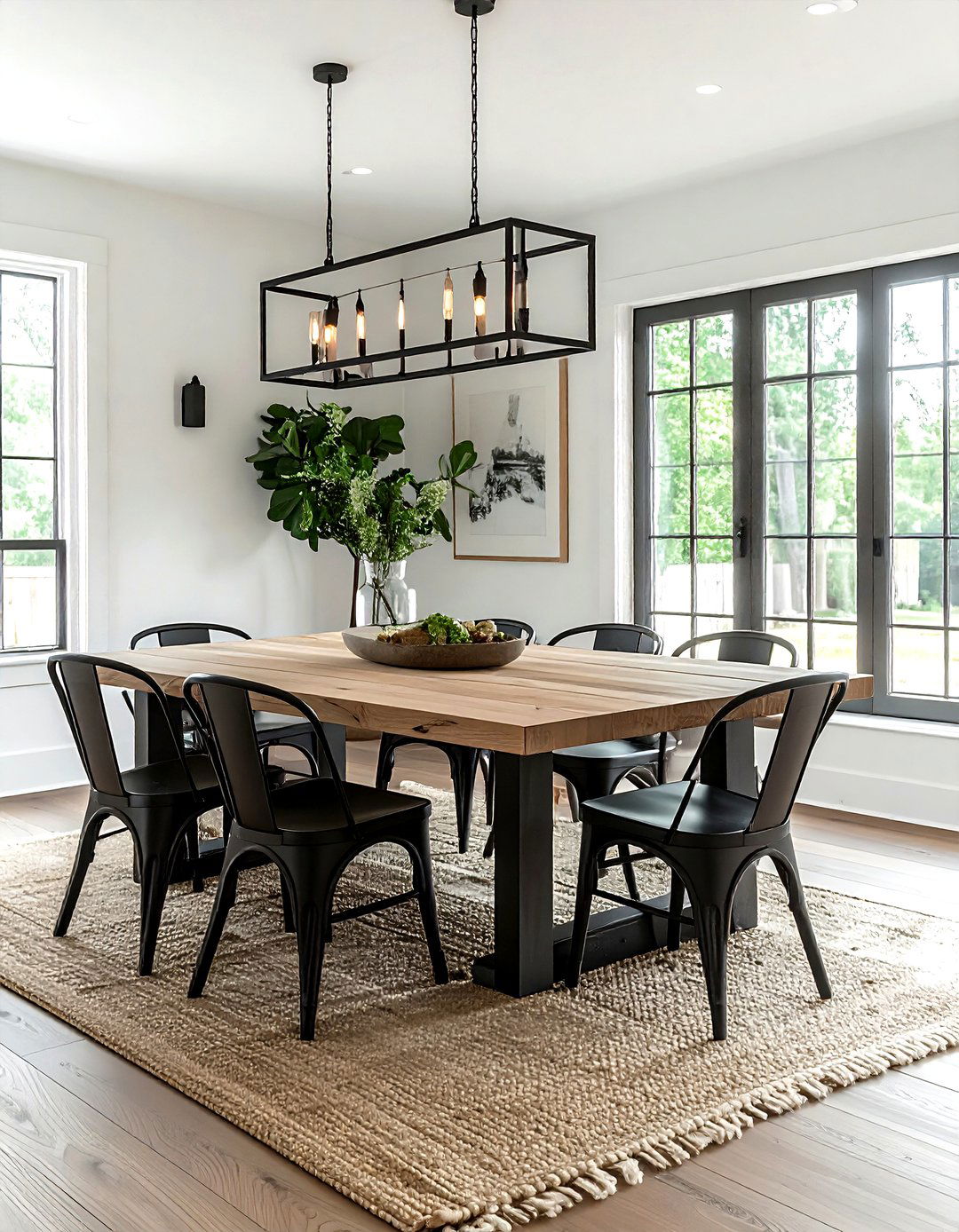 Modern farmhouse dining room - 30 Fixer Upper dining room ideas
