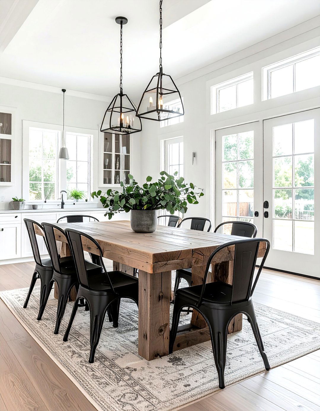 Modern farmhouse dining room - 30 viral dining room ideas