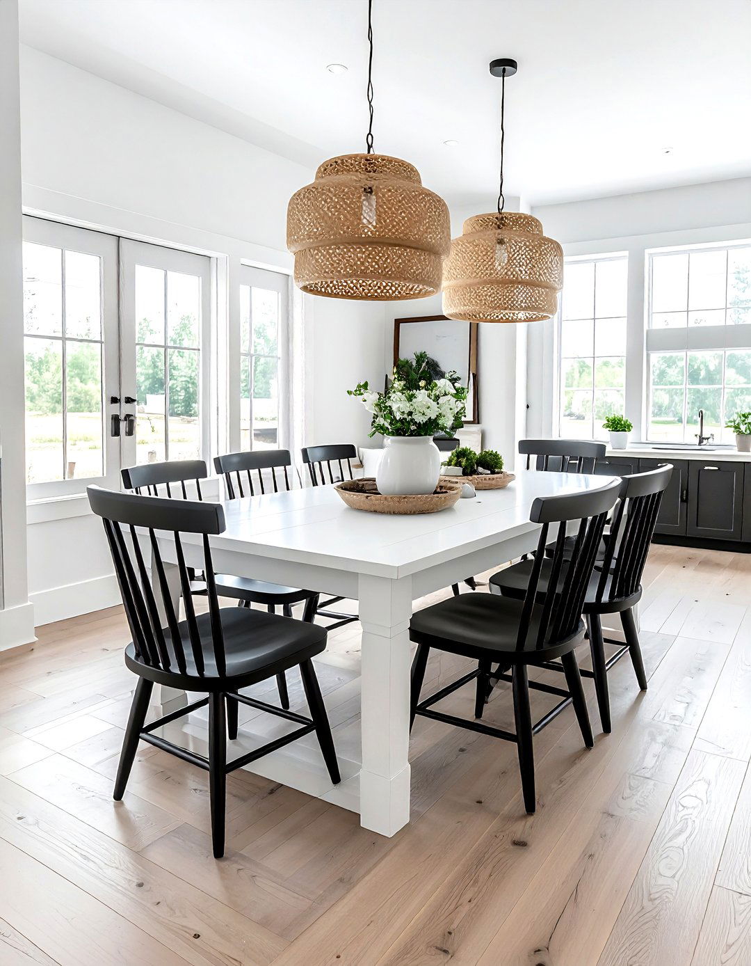 Modern farmhouse dining room layout - 30 dining room arrangement ideas