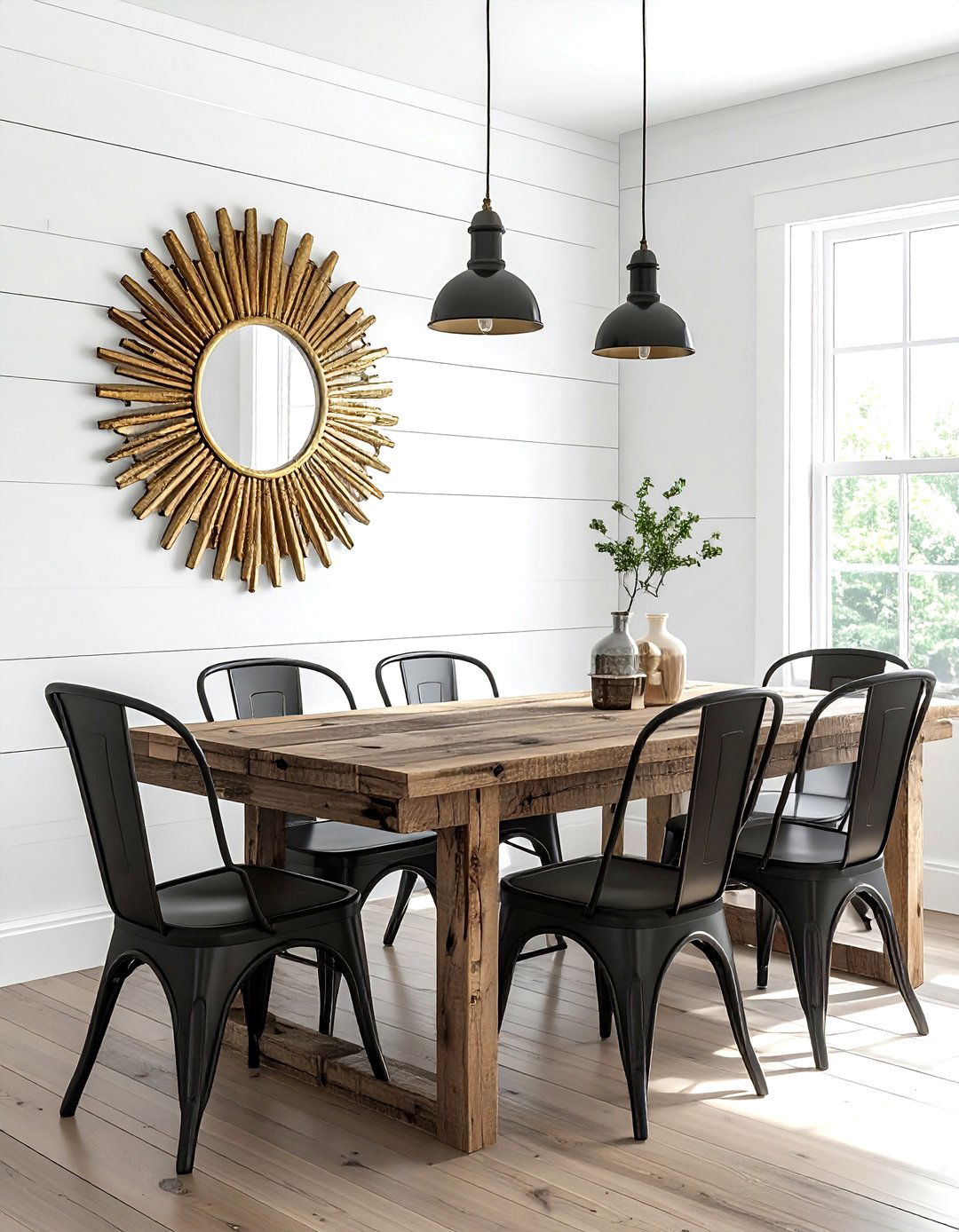 Modern farmhouse dining room mirror - 30 sunburst mirror dining room ideas
