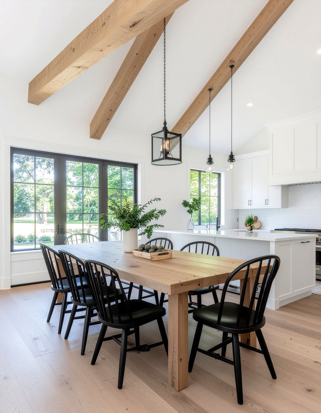 Modern farmhouse dining room vaulted ceiling - 30 dining room vaulted ceiling ideas