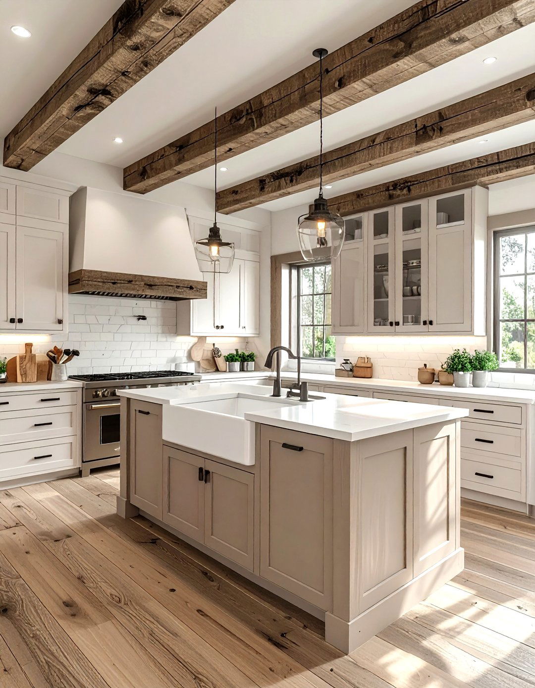 Modern farmhouse kitchen - 30 Scandinavian kitchen ideas